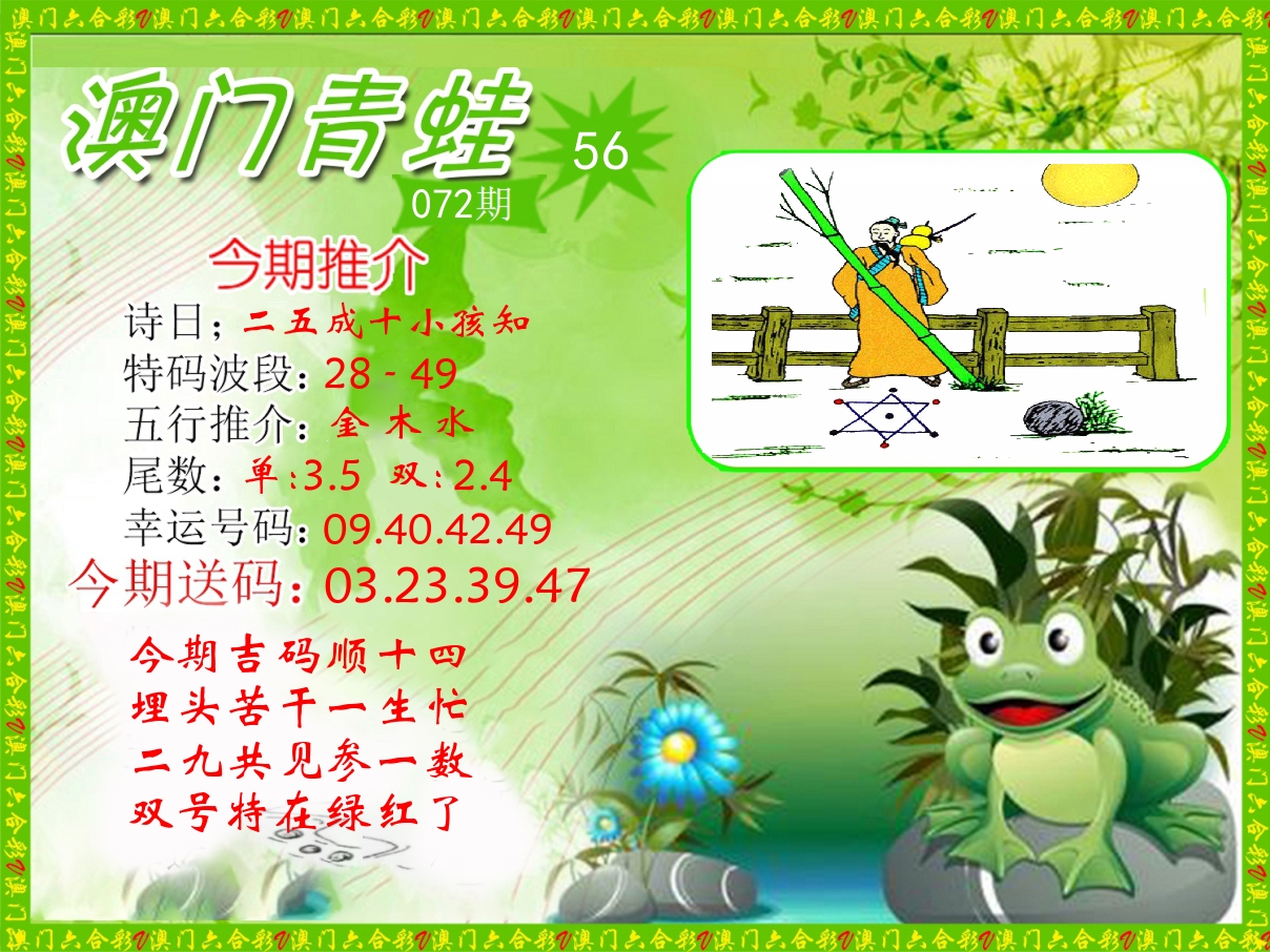 青蛙系列56 第72期