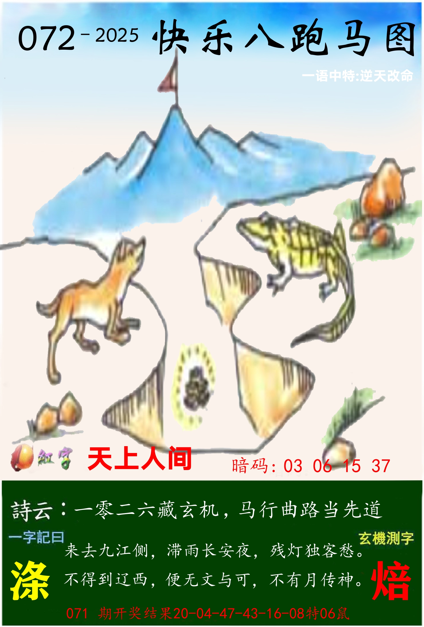 澳门跑马 第72期