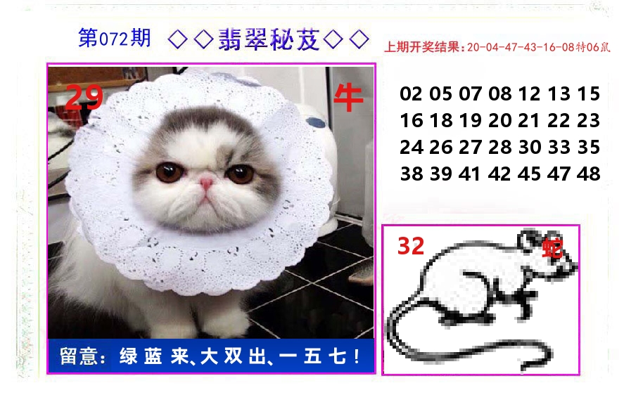 翡翠秘芨 第72期