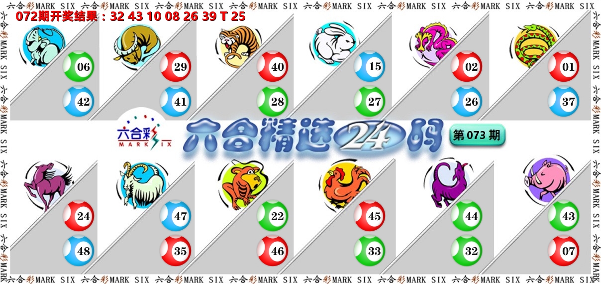 六合精选24码 第73期
