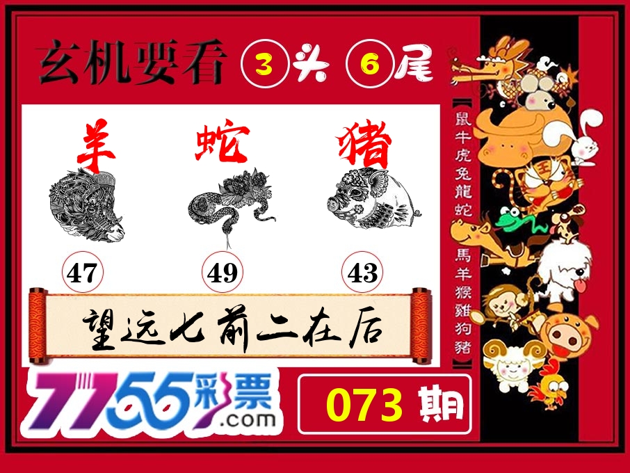 玄机要看 第73期