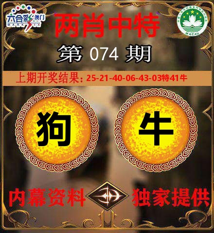 两肖中特 第74期