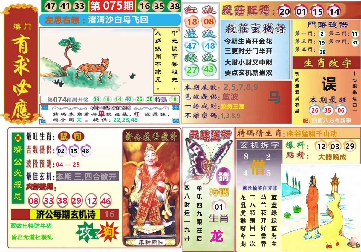 澳门有求必应 第75期