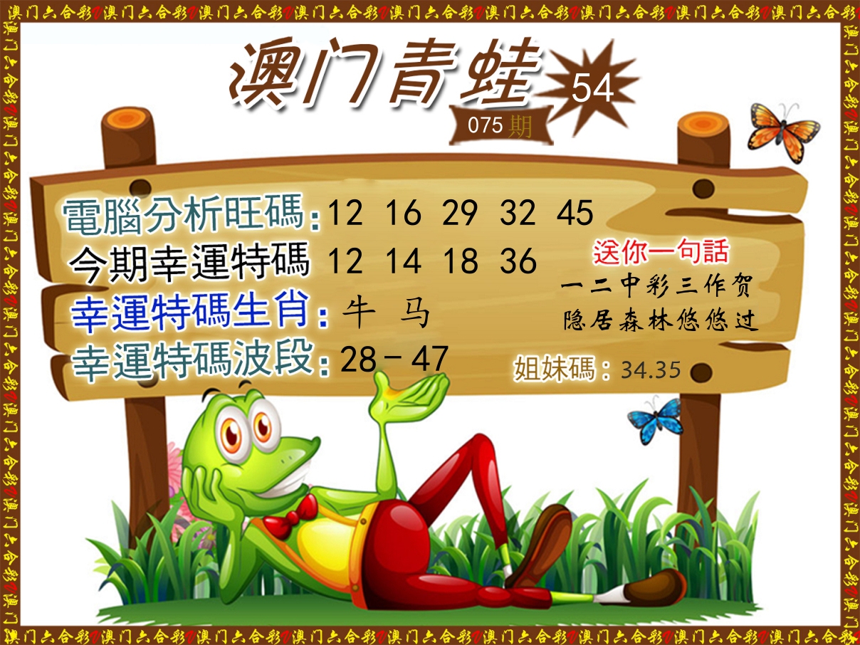 青蛙系列54 第75期