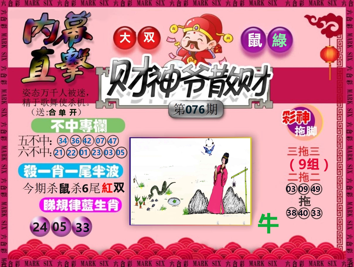 财神爷散财 第76期