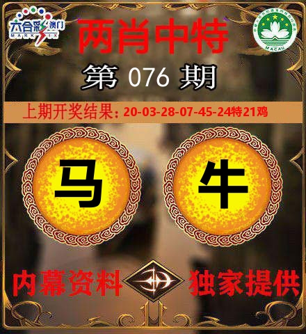 两肖中特 第76期