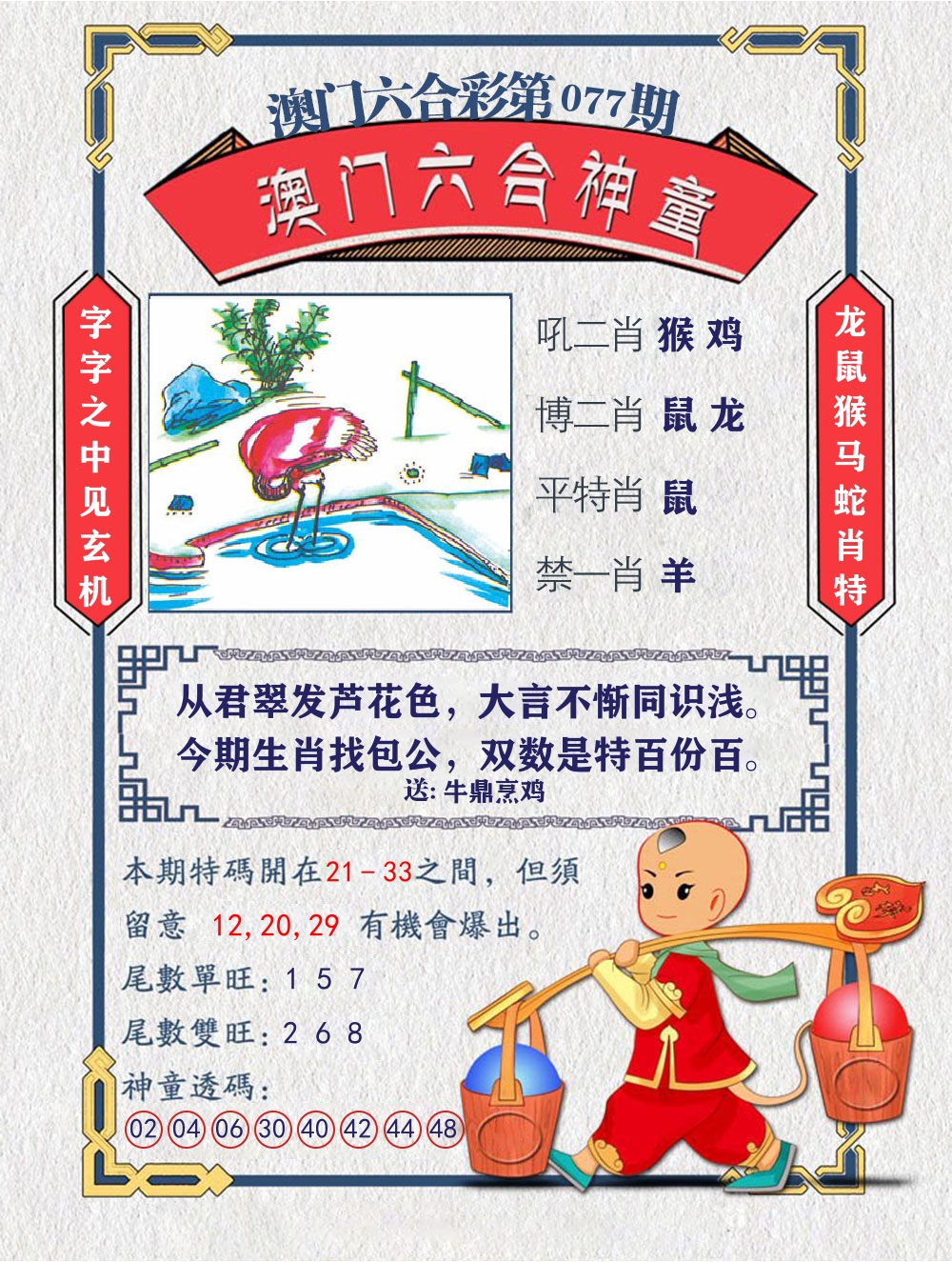 六合神童 第77期