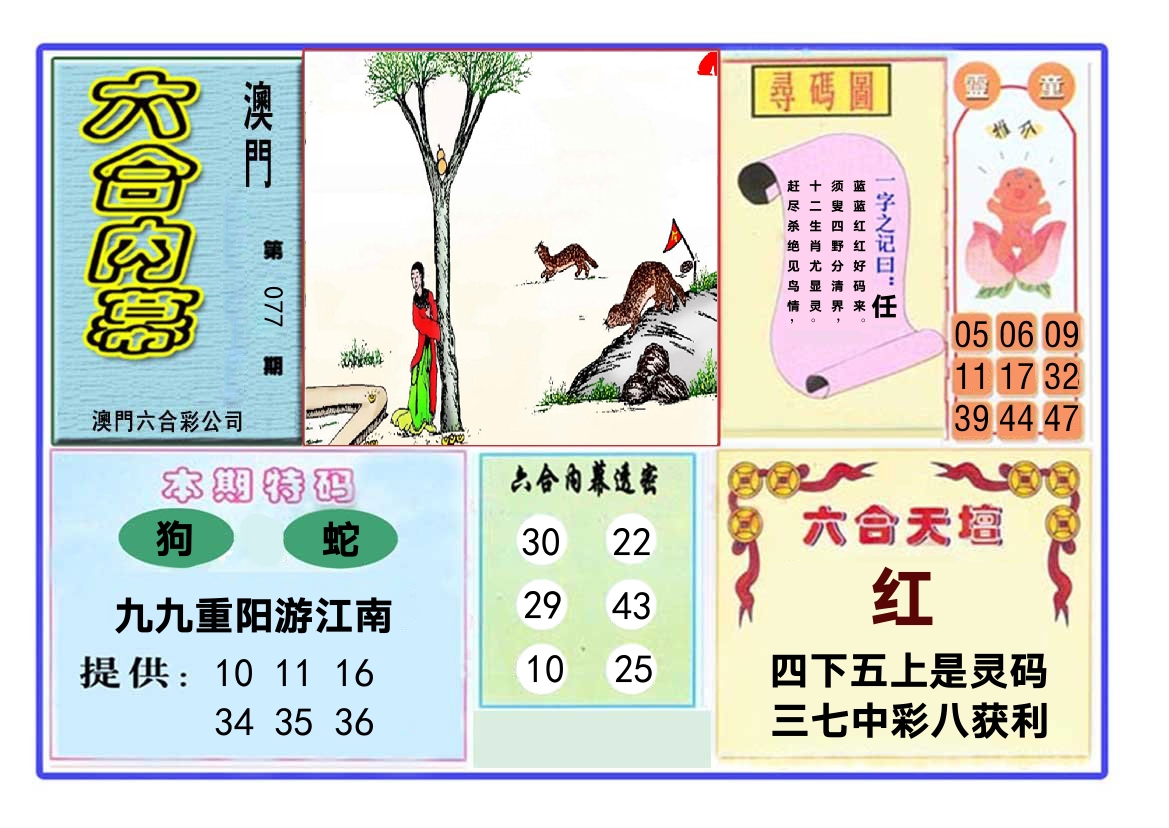 六合内幕 第77期