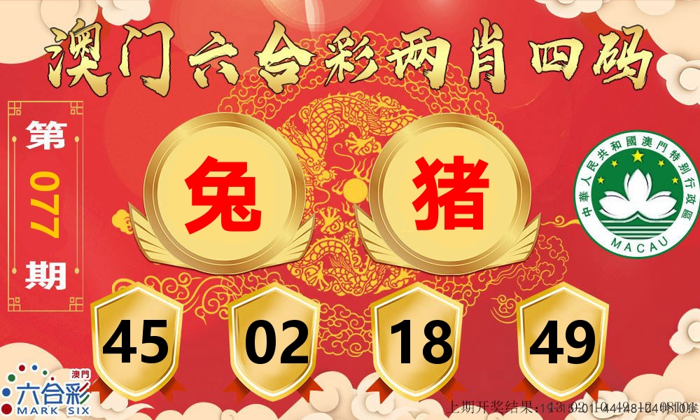 澳门两肖四码 第77期
