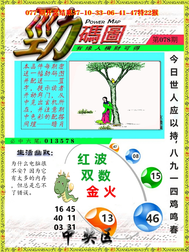 劲码图 第78期