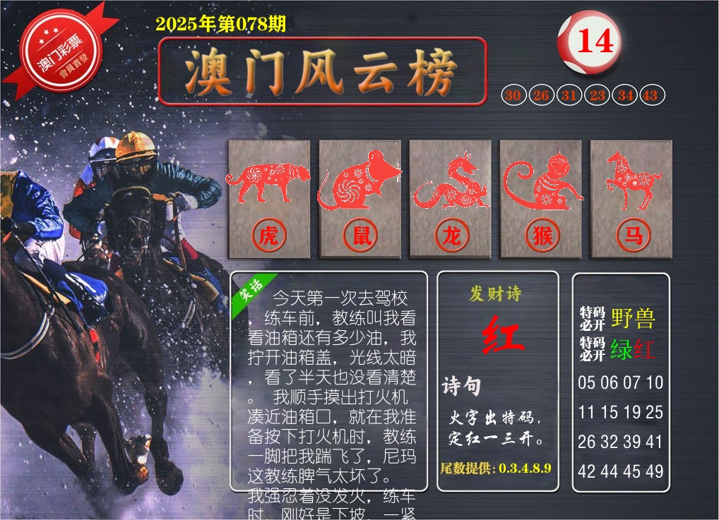 澳门风云榜 第78期