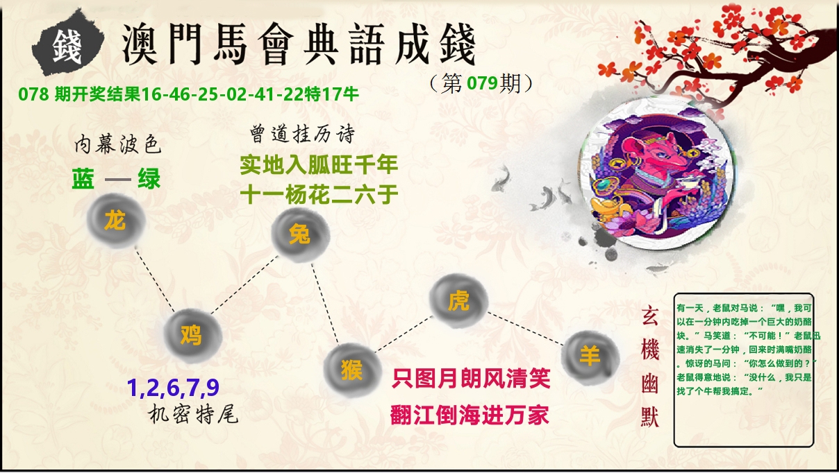 典语成钱 第79期