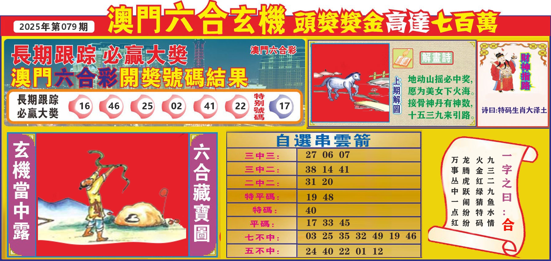 七星彩图C 第79期