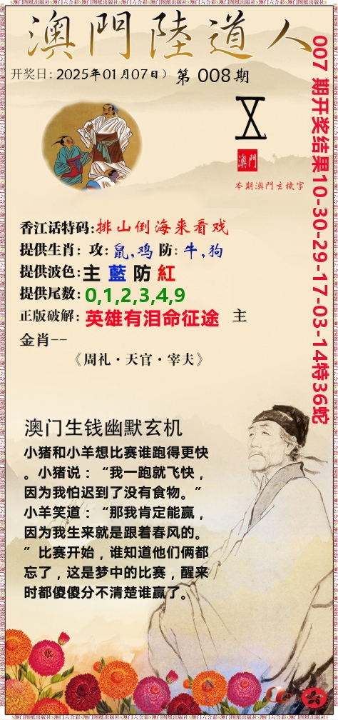 澳门陆道人 第8期