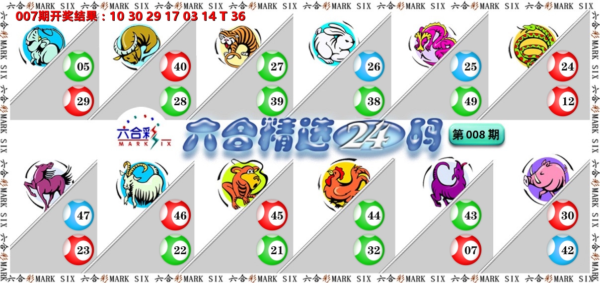 六合精选24码 第8期