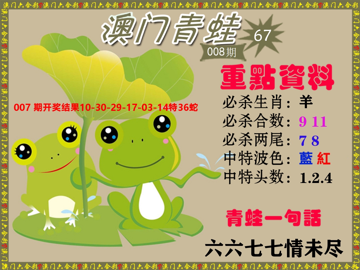 青蛙系列67 第8期