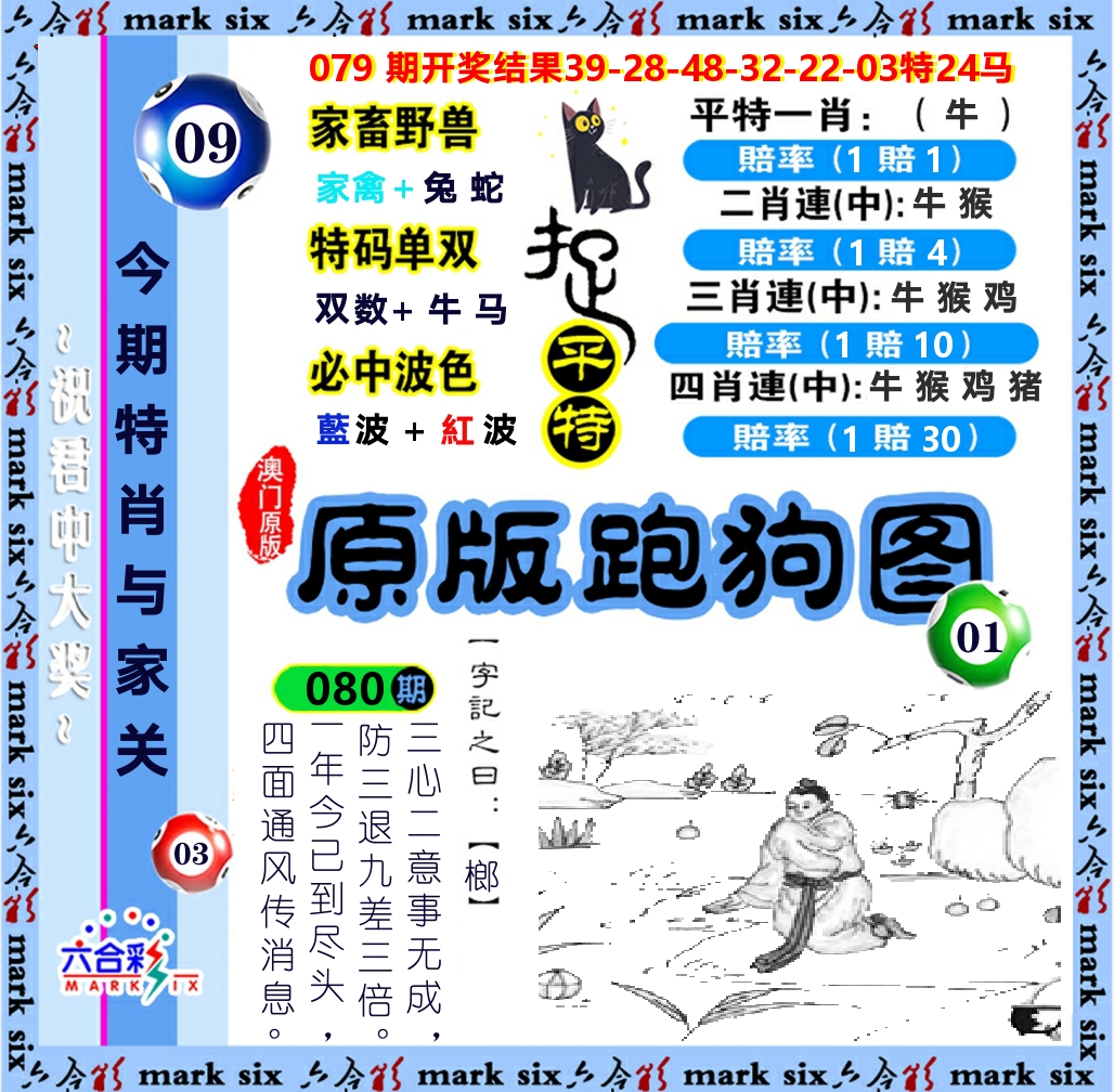 原版跑狗图 第80期
