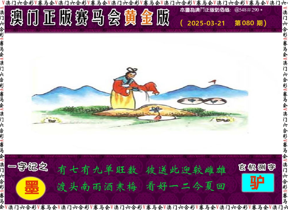 赛马会黄金版 第80期