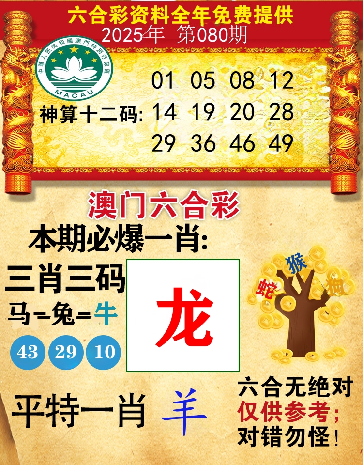 澳门必爆 第80期