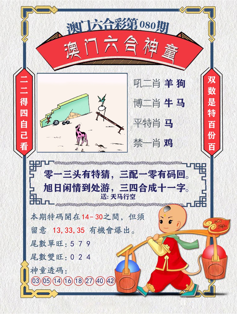 六合神童 第80期
