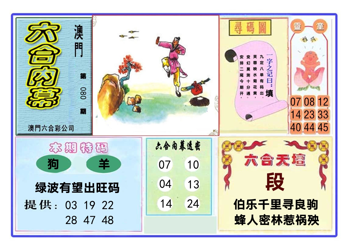 六合内幕 第80期
