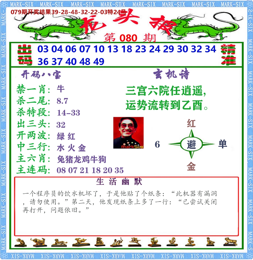 澳门龙头报 第80期