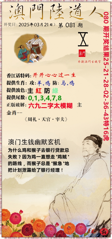 澳门陆道人 第81期