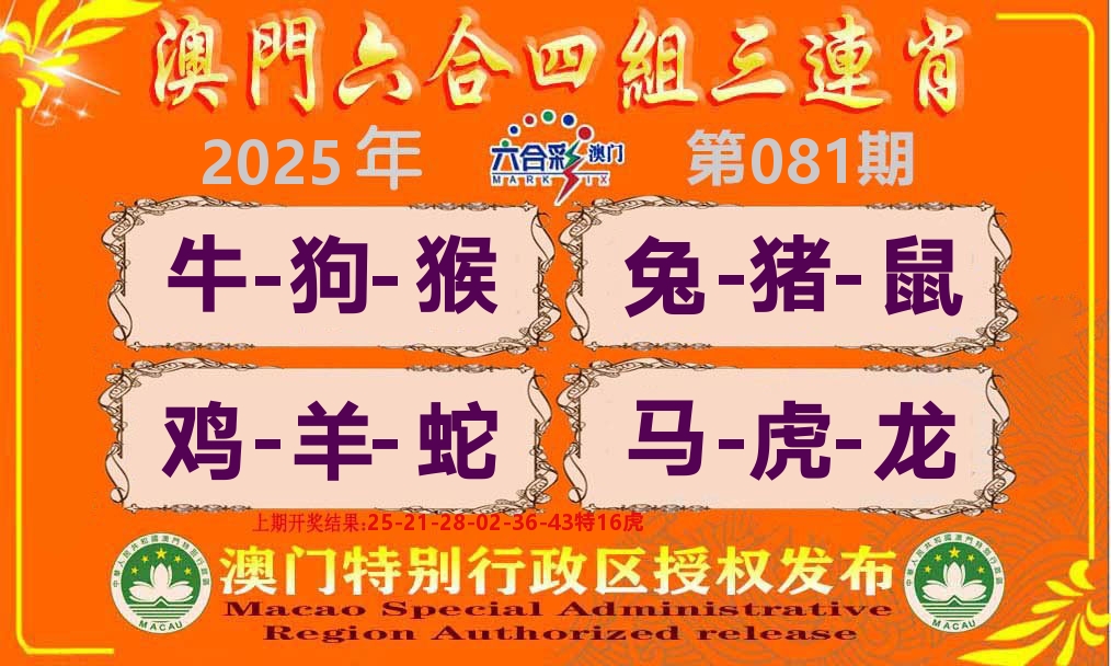 六合三连肖 第81期