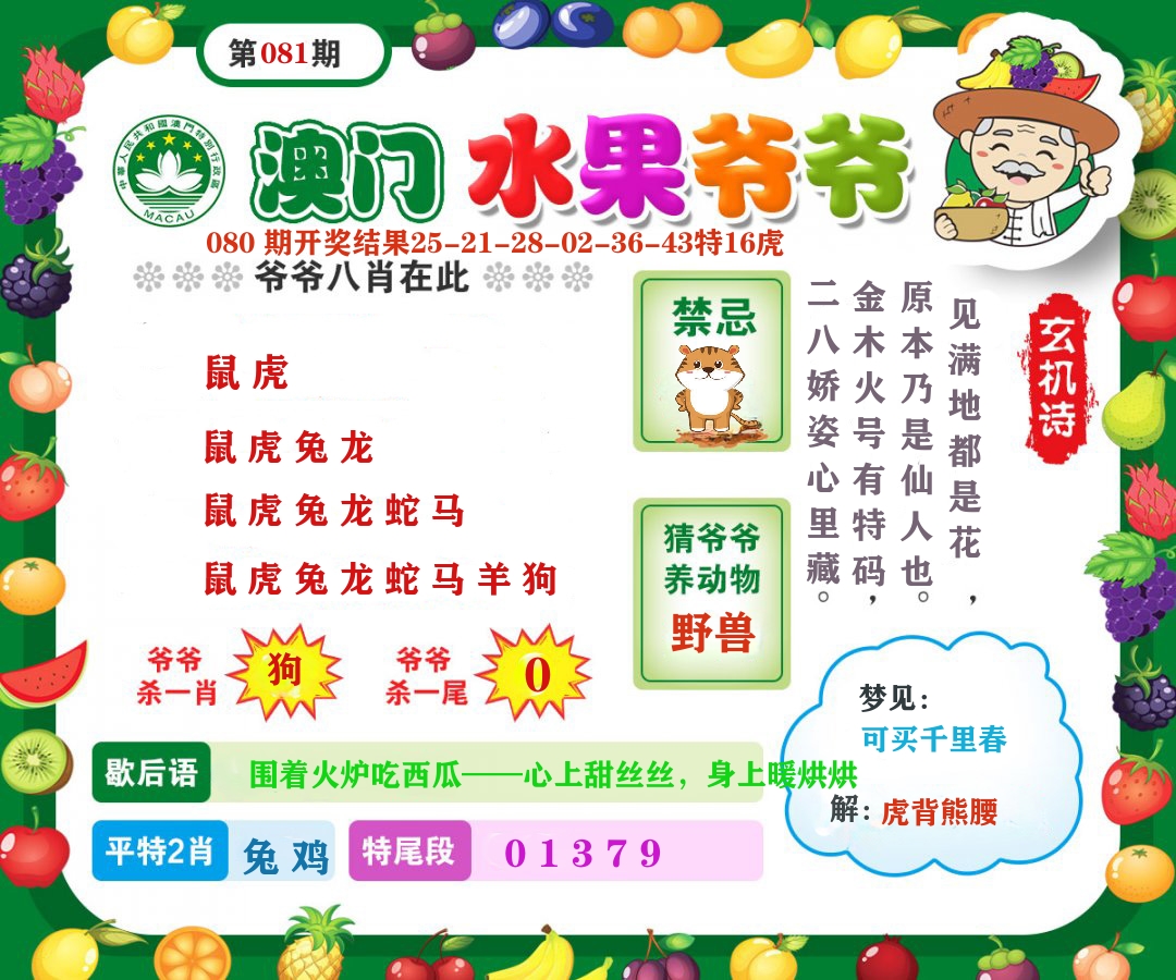 澳门水果爷爷 第81期