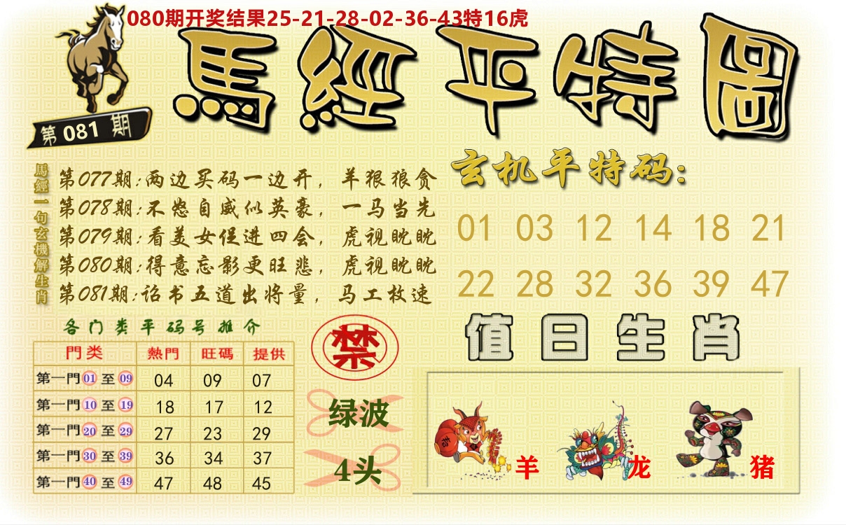 澳门平特图 第81期