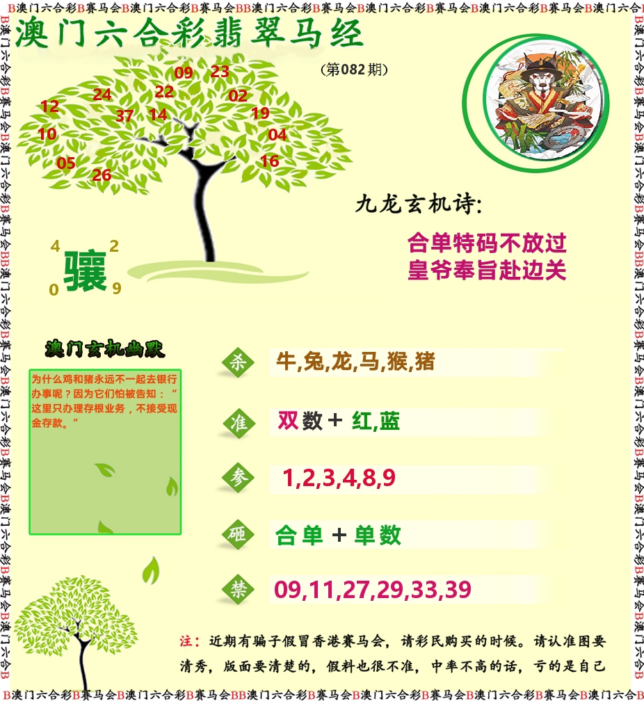翡翠马经 第82期