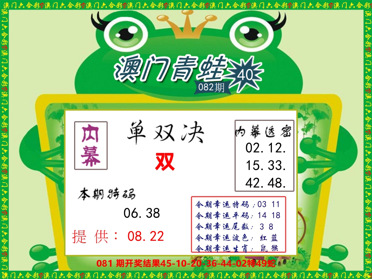 青蛙系列50 第82期