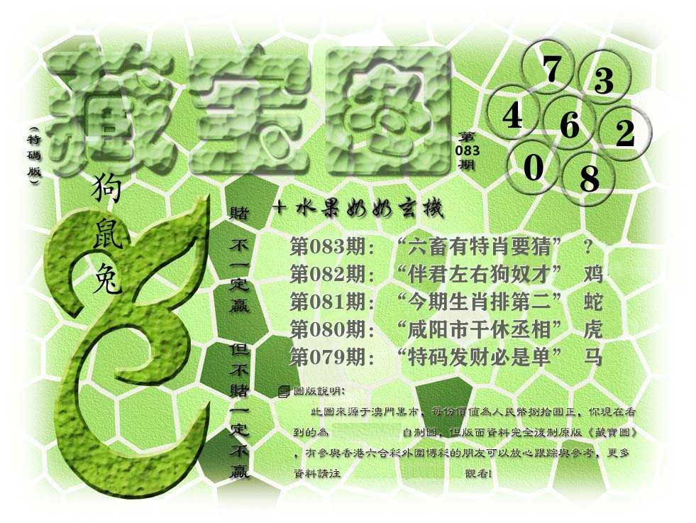 藏宝图奶奶玄机 第83期