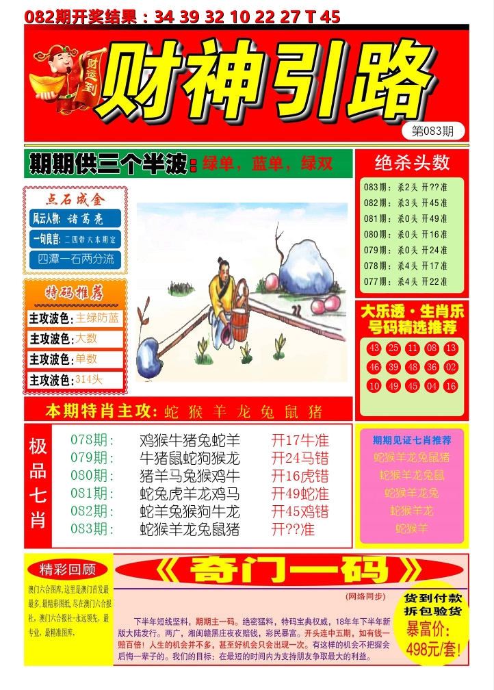 财神引路 第83期