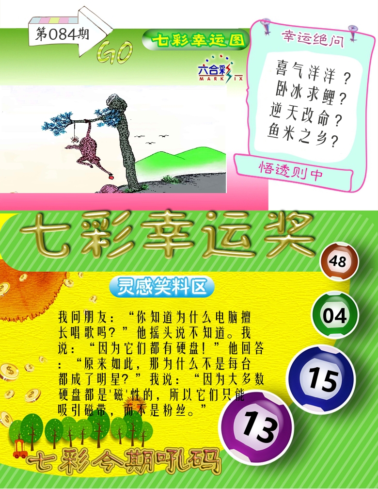 七彩幸运奖 第84期