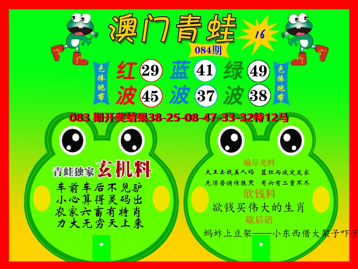 青蛙系列16 第84期