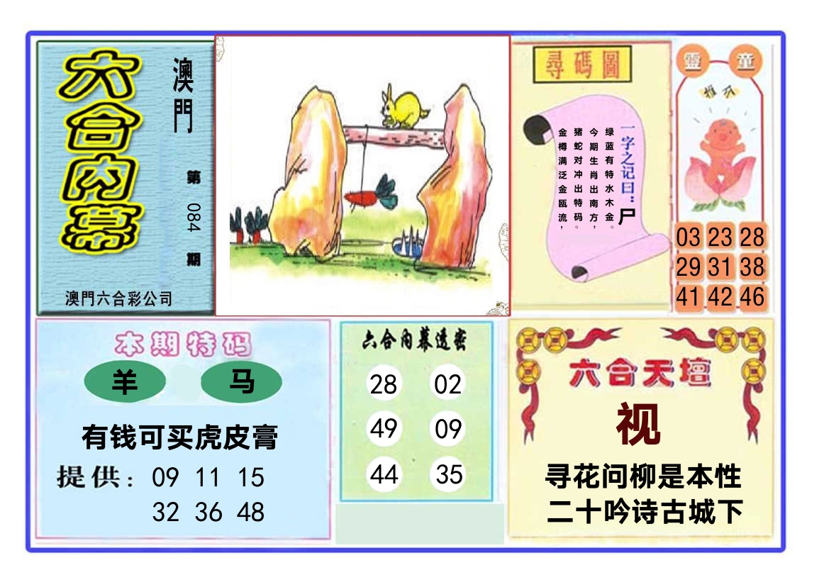 六合内幕 第84期