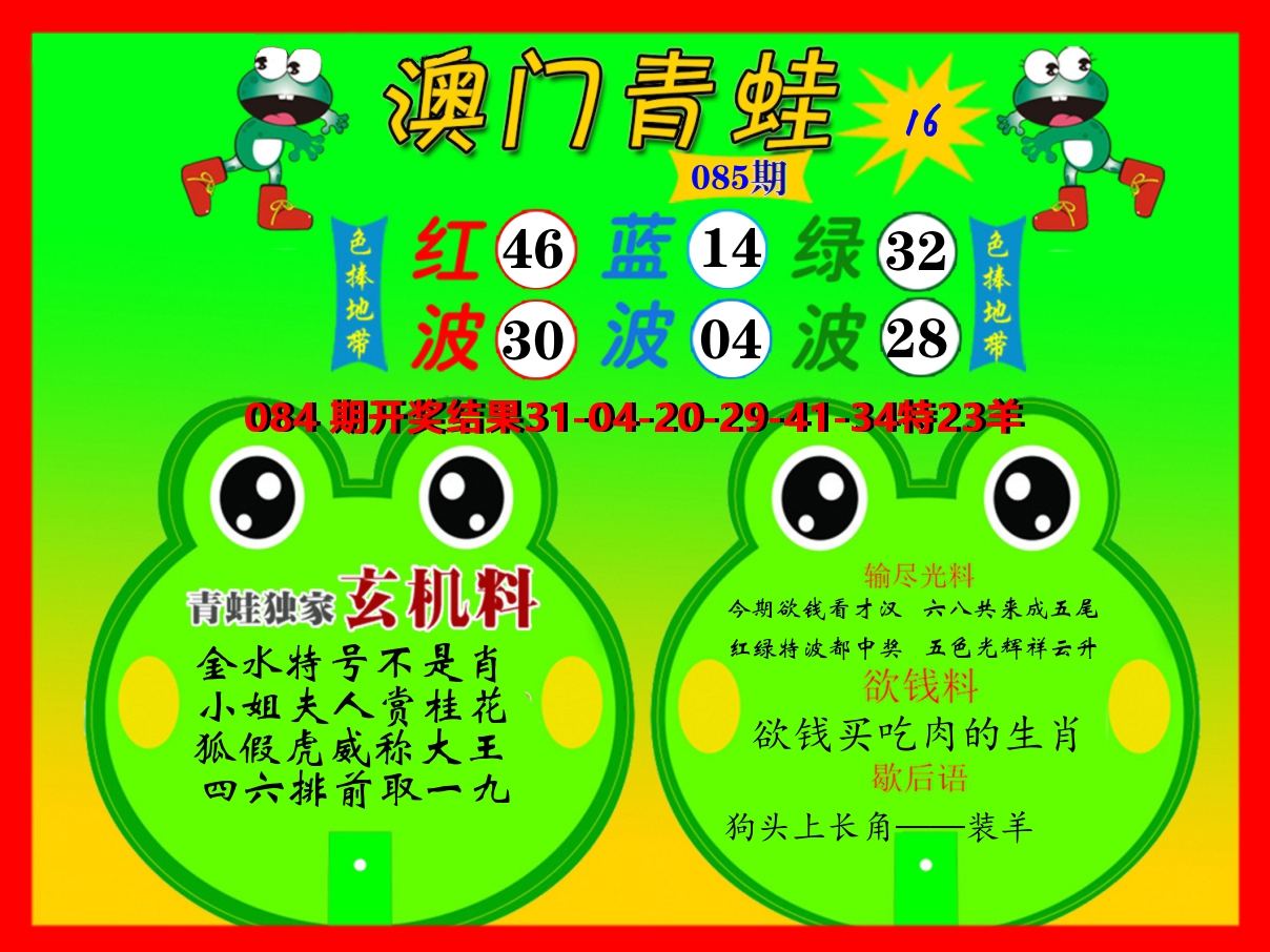 青蛙系列16 第85期