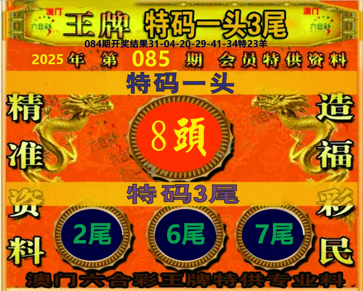 王牌特码 第85期