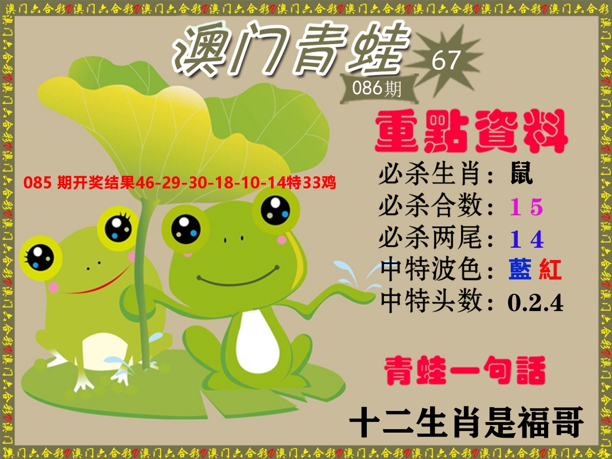 青蛙系列67 第86期