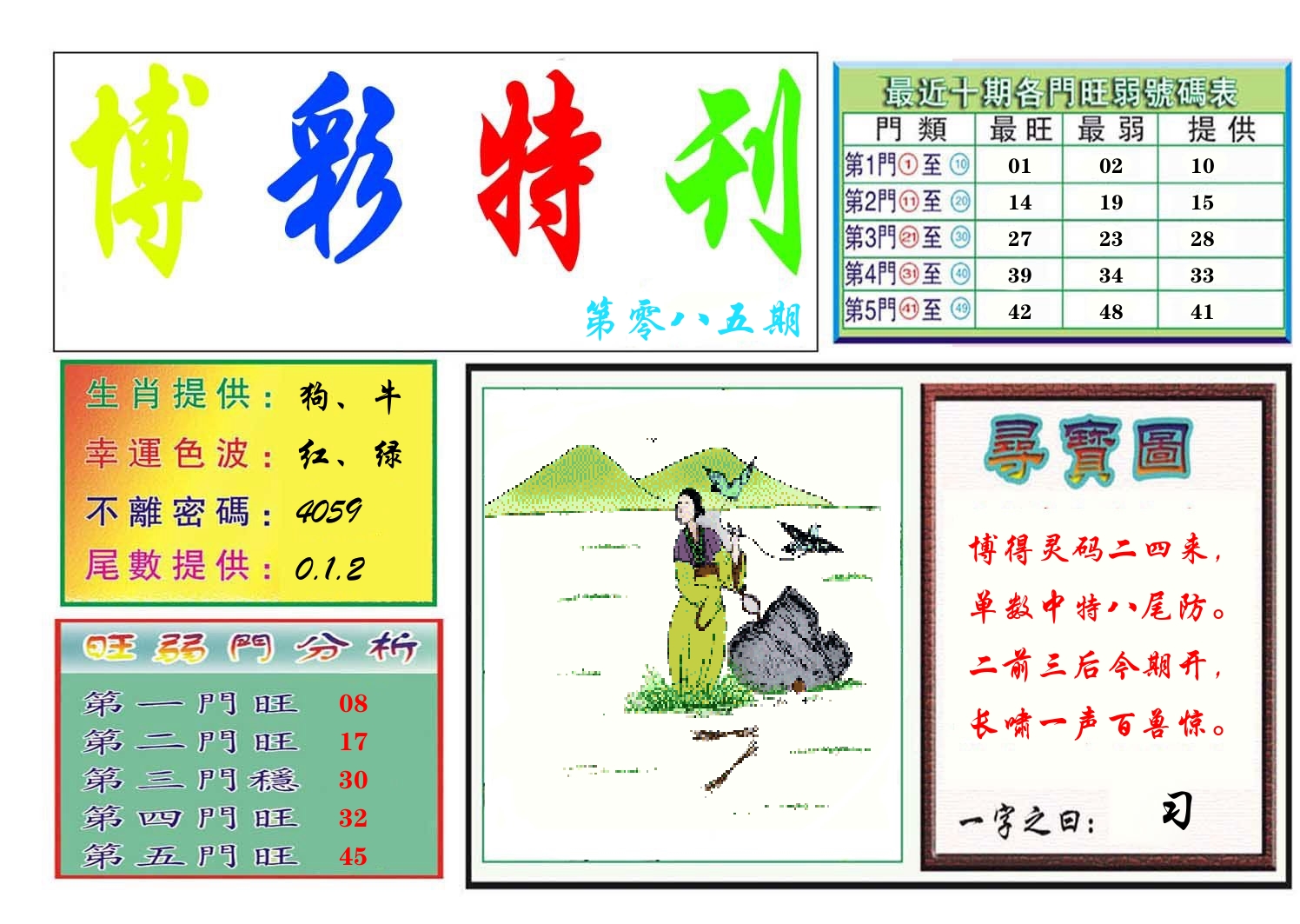 博彩特刊 第86期