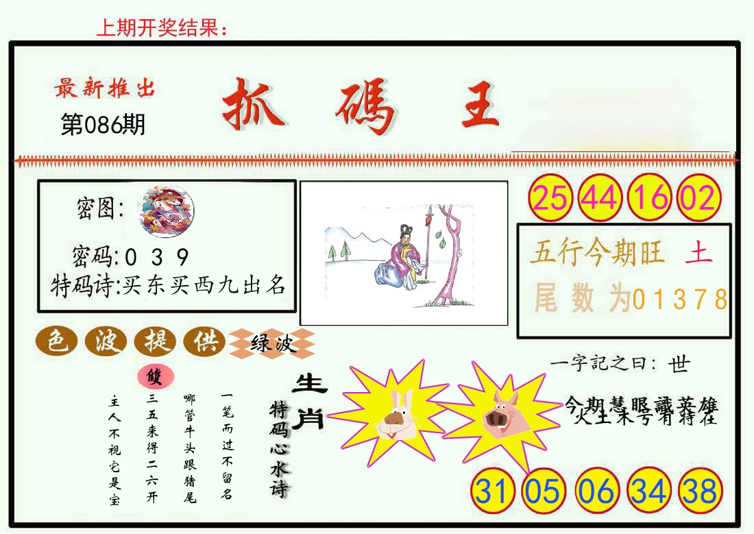 最新抓码王 第86期