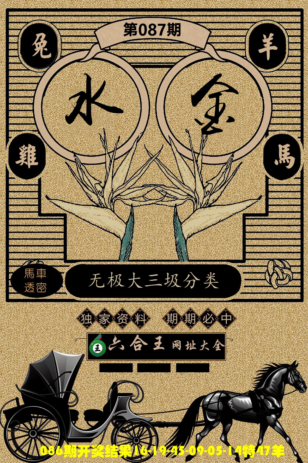 六合王马车透密 第87期