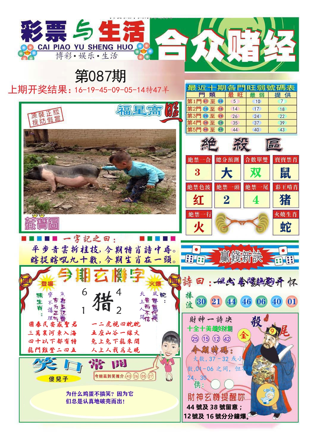 合众赌经 第87期