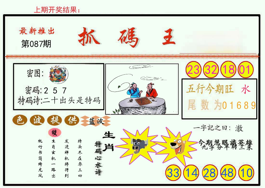 最新抓码王 第87期