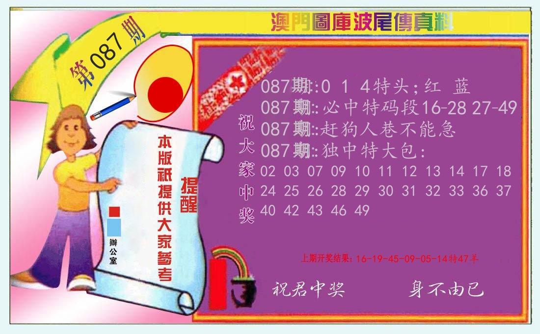 波尾传真料 第87期