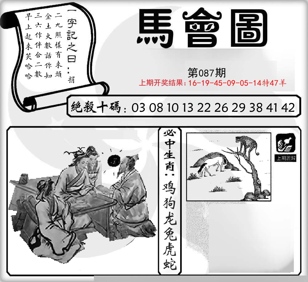 马会图 第87期