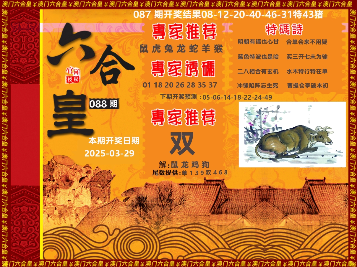 六合皇系列 第88期