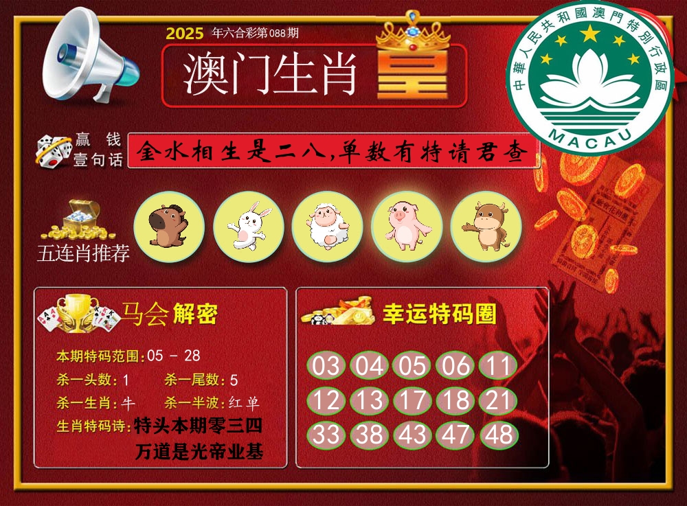 澳门生肖皇 第88期
