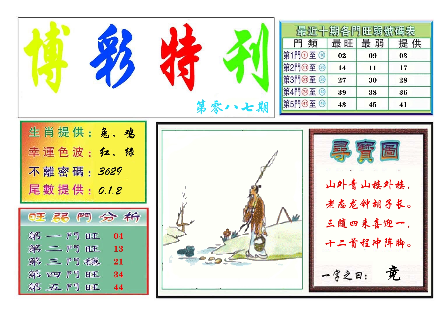 博彩特刊 第88期